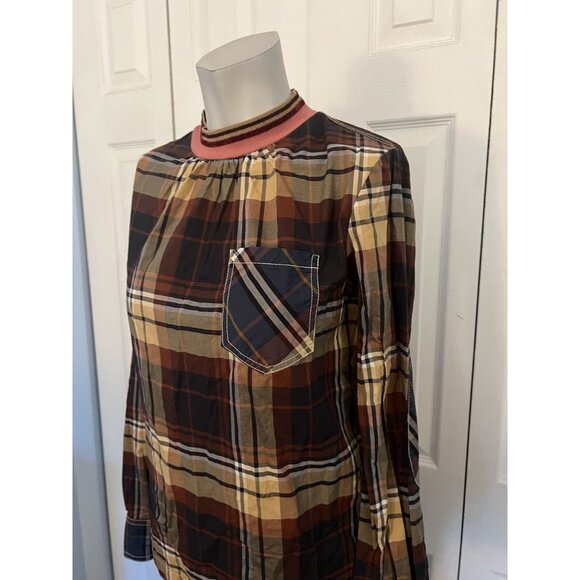 Land of Distraction Multicolor Flannel Pattern Print Shirt Size 2 - Picture 3 of 6